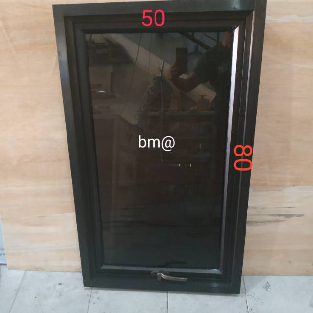 Jendela aluminium 50x80 casement