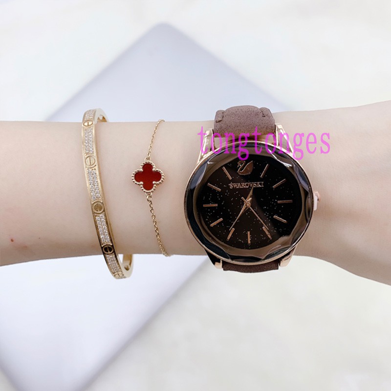 ✅[COD] JAM TANGAN WANITA KULIT MURAH KACA IMPORT READY STOCK