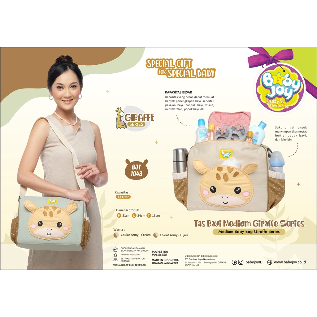 Tas Bayi Baby Joy Giraffe Series - BJT1042 / BJT1043 / BJT1044