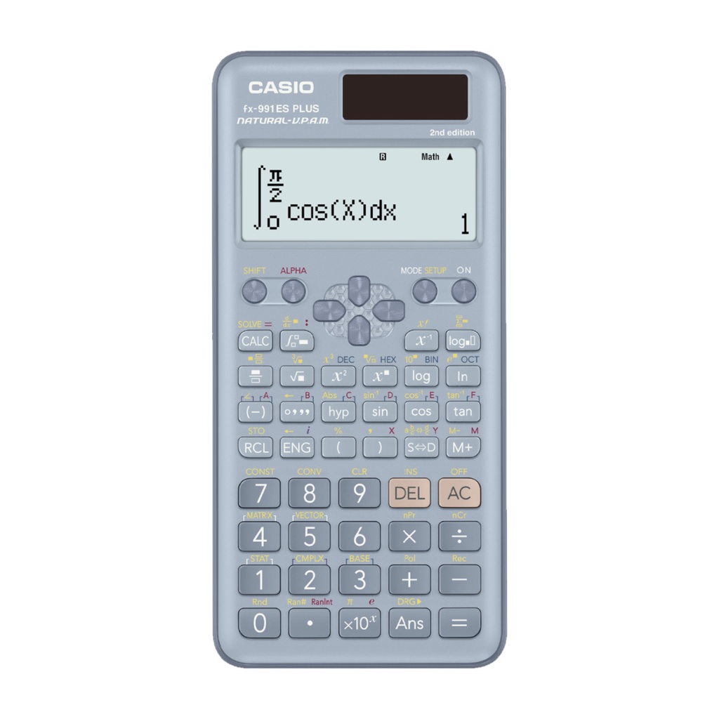

CASIO FX-991ES Plus2 - BLUE - Kalkulator Sekolah/Kuliah - Scientific/Saintifik - 417 fungsi