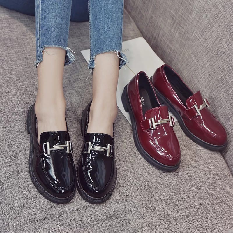 SEPATU WANITA OXFORD / SEPATU DOCMART LOAFERS PREMIUM 002