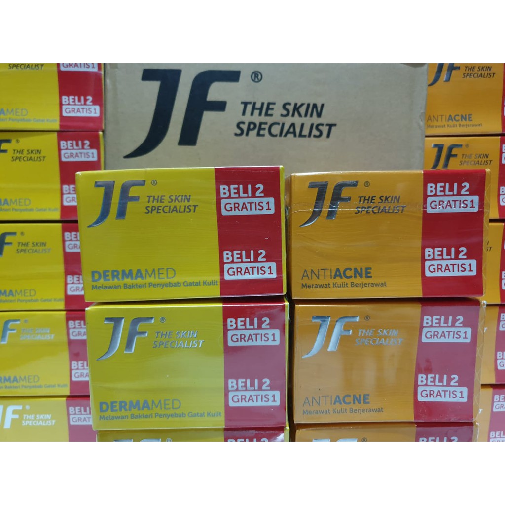 Sabun JF Sulfur 90gr kemasan banded isi 3 pcs