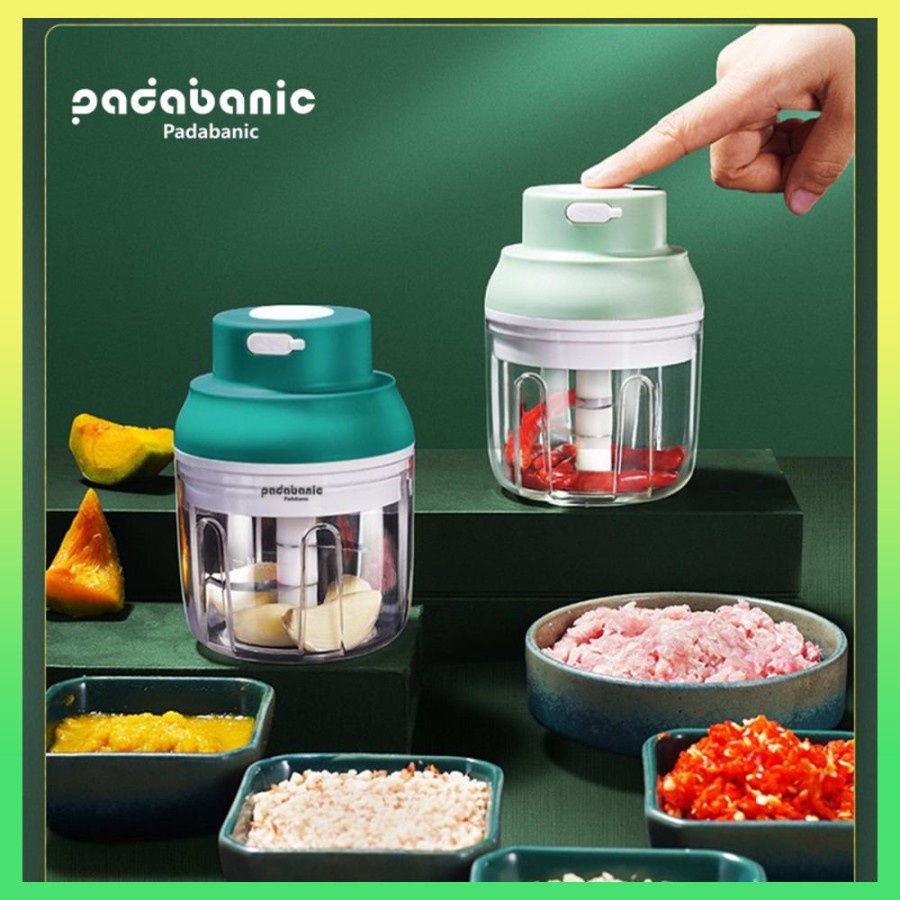 PADABANIC Blender Daging Mini Elektrik Blender Bumbu Dapur Mini Serba