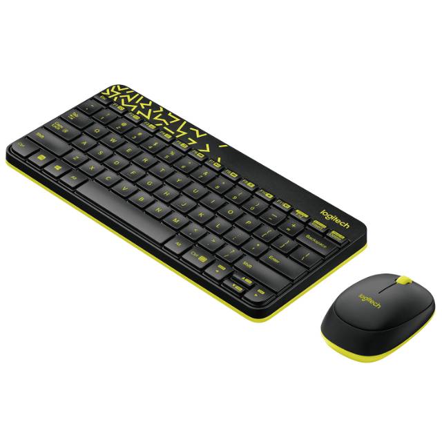 KEYBOARD MOUSE WIRELESS LOGITECH MK240 NANO ORIGINAL GARANSI RESMI