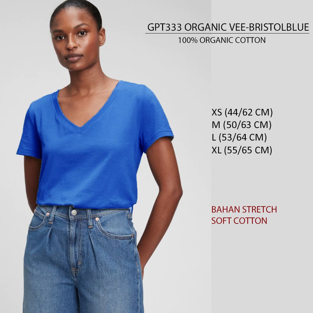 Atasan Kaos Wanita Lengan Pendek (GPT333 ORGANIC VGT TEE)2-2