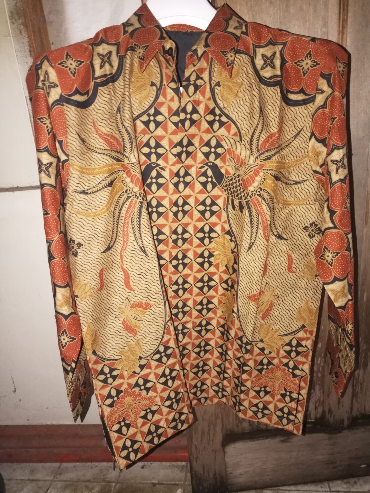 Kemeja Batik Pria Premium Katun Cabut Warna Lapis Furing Ori Batik Solo By Floris