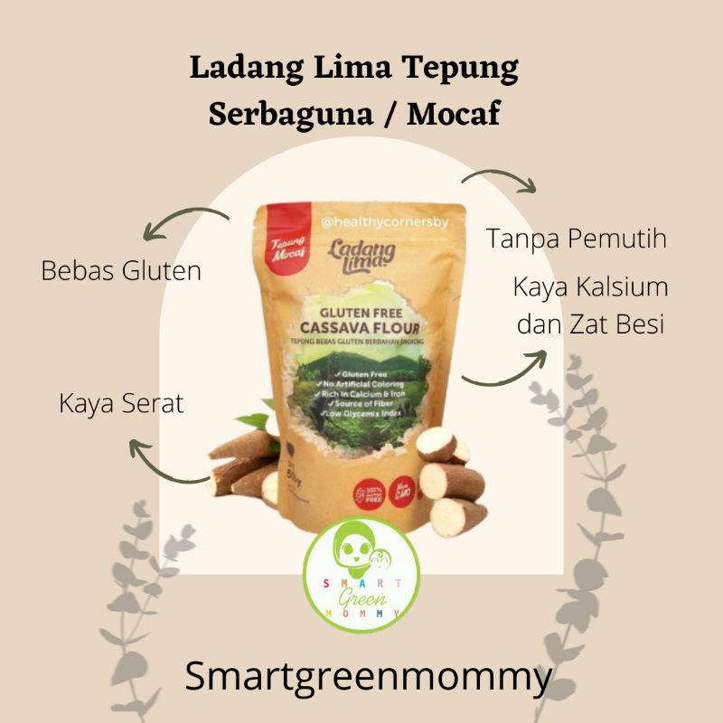 Ladang Lima tepung Mocaf Gluten Free All Purpose Flour Tapioka  pengganti Terigu