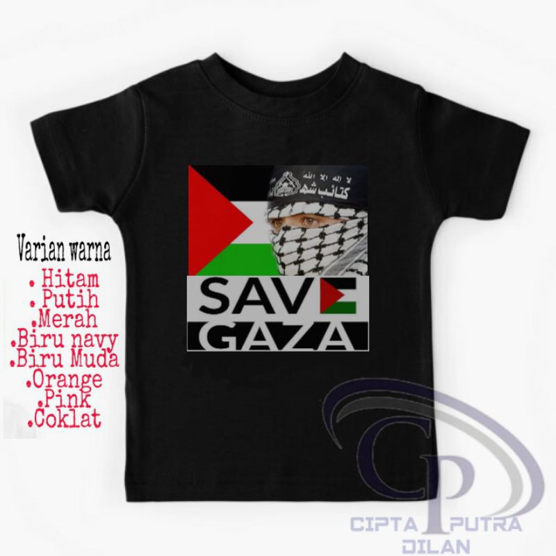 kaos Baju Anak/SAVE PALESTINA/Kaos Baju Anak Laki laki Anak Perempuan/Kaos Anak Cewek Anak Cowok