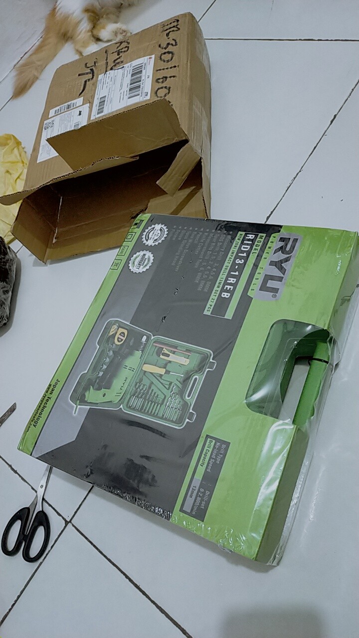 Ryu Mesin Bor Beton 13mm Rid 13-1 Reb Impact Set 27 Pcs