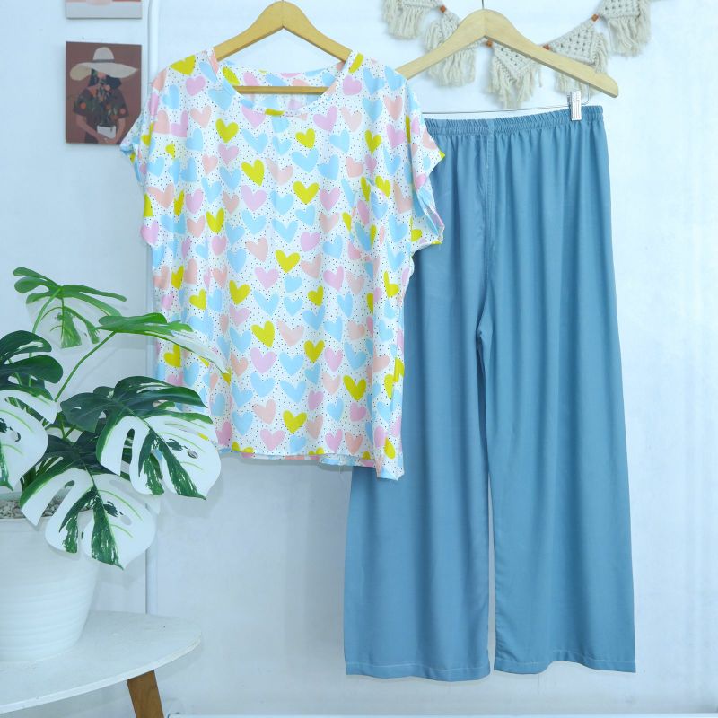 BABYDOLL JUMBO RAYON FIT TO XXXL LD 130 (CELANA PANJANG) SERI 1 LD125 LD130-PJXL 10