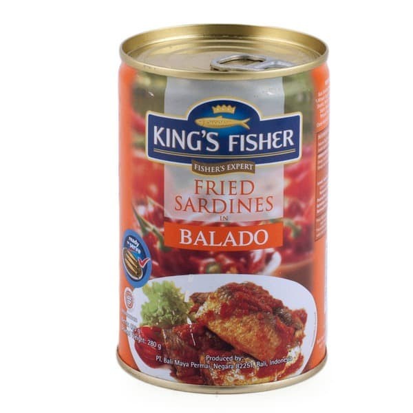 

Gg0Hh King'S Fisher Sarden Goreng Rasa Balado Makanan Kaleng 425 G Ds0kk