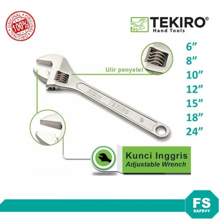 Kunci Inggris 12" TEKIRO