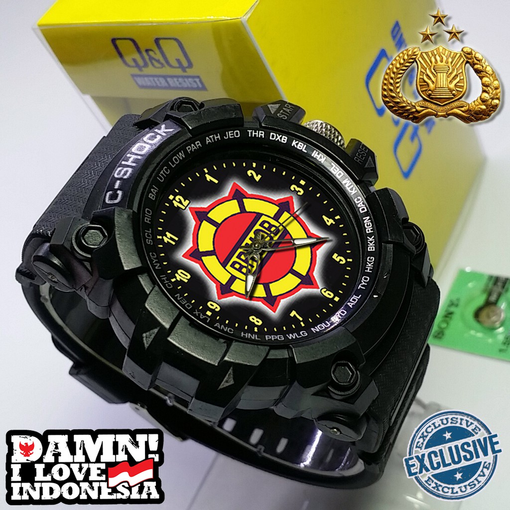 (EXCLUSIVE) JAM TANGAN LOGO BRIMOB