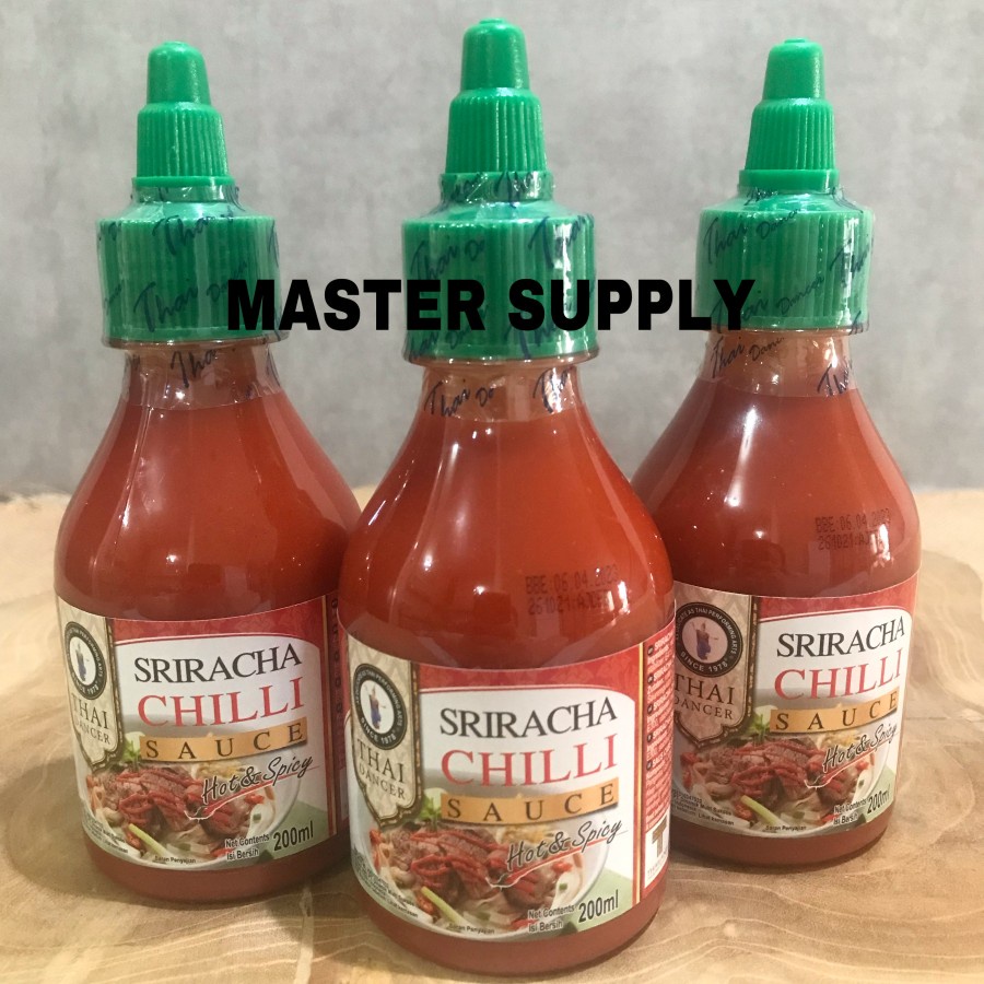 

THAI DANCER SRIRACHA CHILI SAUCE HOT & SPICY 200 ML / SAUS SAMBAL THAI