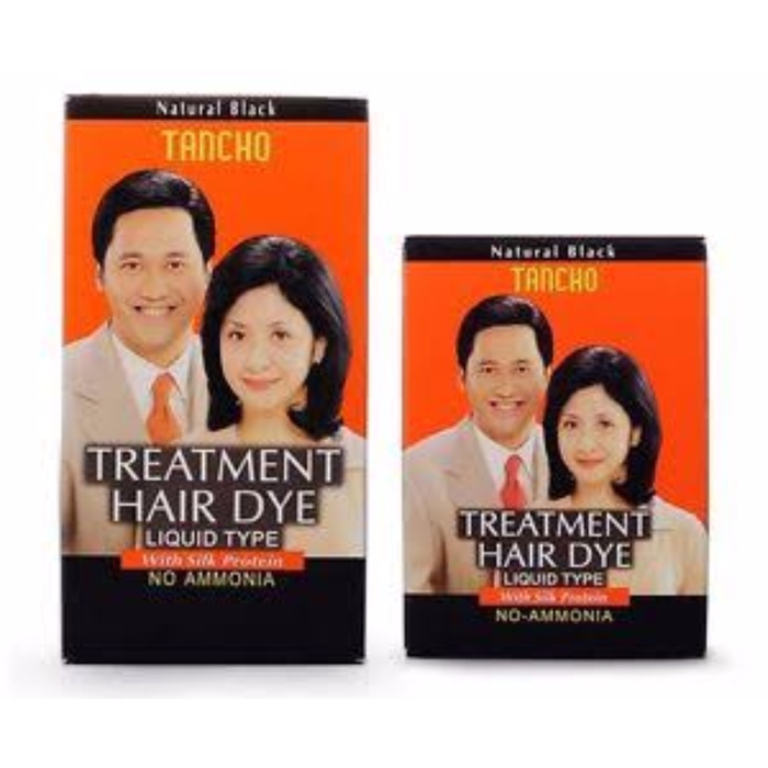 TANCHO Hair Dye Liquid/Pewarna Rambut Cair Hitam Alami 40 ml