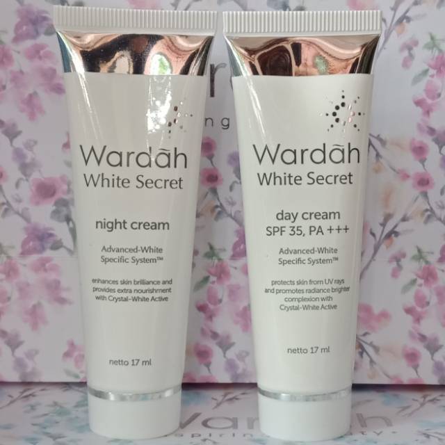 Wardah White Secret Series Day Dan Night Cream Tube 17ml Indonesia