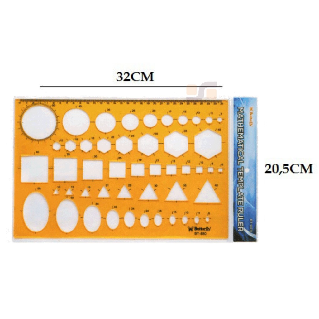 

Penggaris Plastik Cetakan Butterfly BT-880