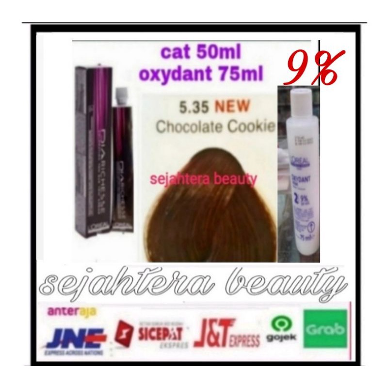 cat rambut loreal diarichesse + oxidant  toning pewarna rambut loreal