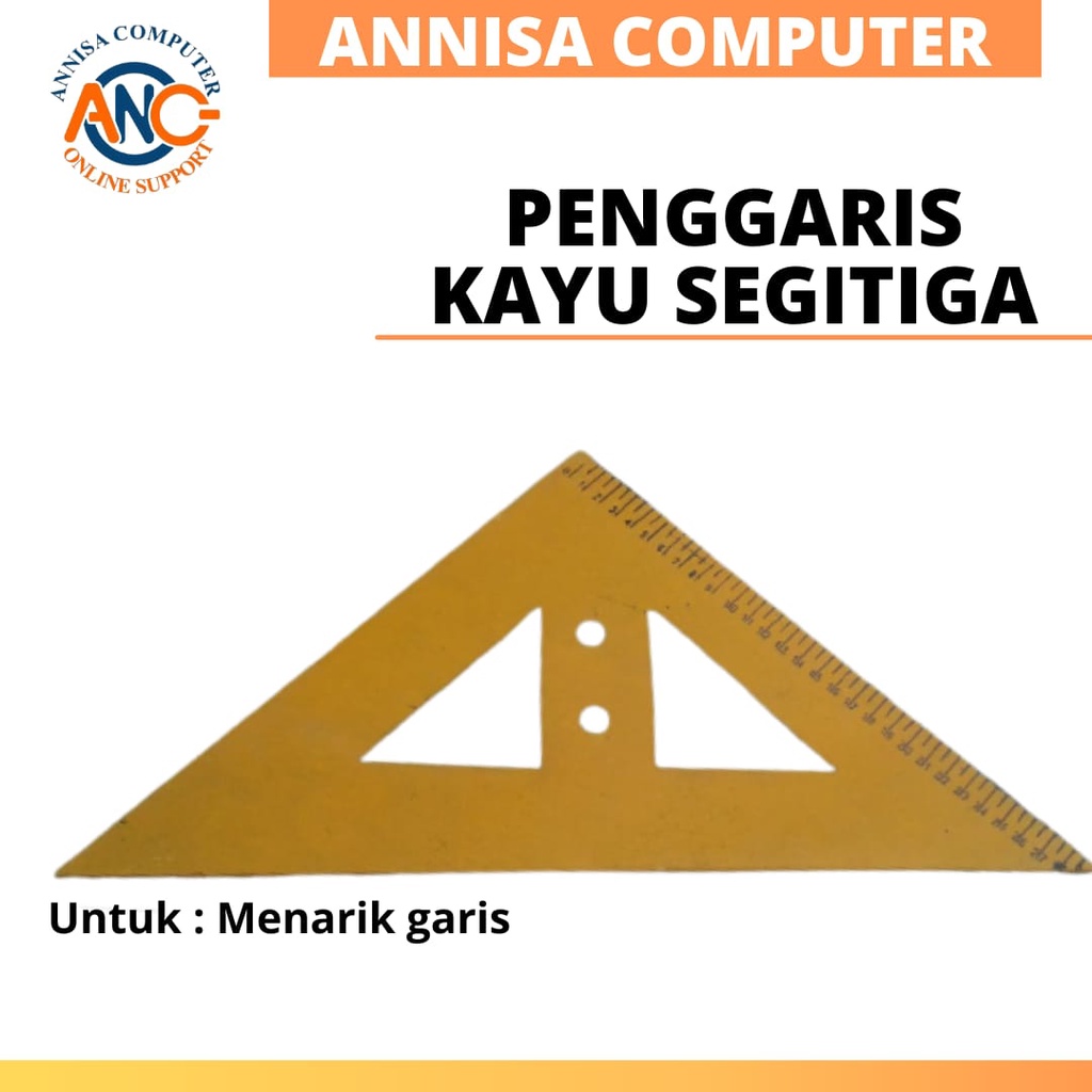 

Penggaris Segitiga Kayu / Mistar Segitiga Kayu / Jidar Segitiga Kayu