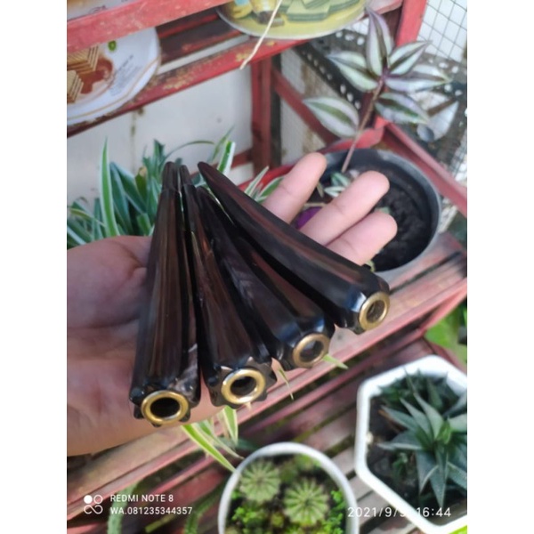 once pipa rokok tanduk kerbau blimbing hitam(bisa Cod)