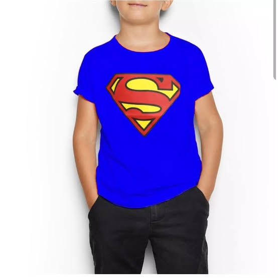 KAOS BAJU ANAK SUPERMAN LOGO BENHUR / BAJU ANAK LOGO SUPERMAN