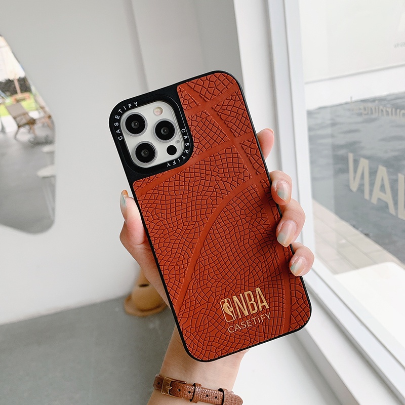 Kotak Persegi Casing Ponsel case iPhone 6~12 Pro Max Apple iPhone Case NBA Basket Tahan Jatuh dan Tahan Debu Case iPhone 12 Pro Max 11 Pro Max Casing Ponsel X XR X Max 7 8 Plus Casing iPhone