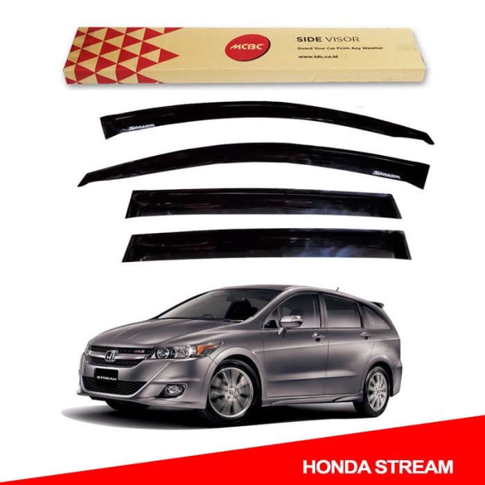 Honda Stream Talang Air Solid Black MCBC-TDC