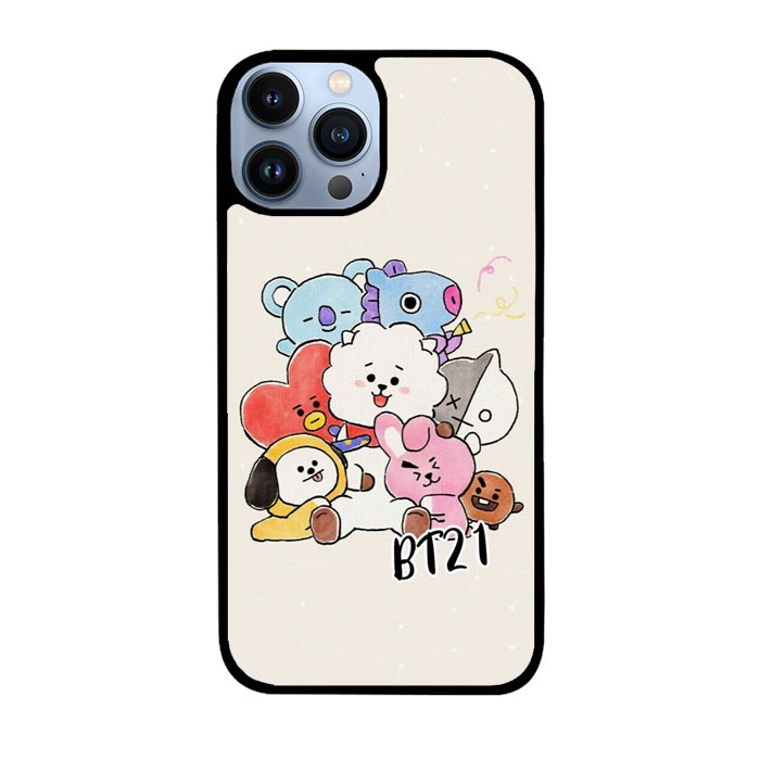 Case Casing Softcase Cover Iphone 11 12 13 Pro Max Mini BTS BT21 P1110