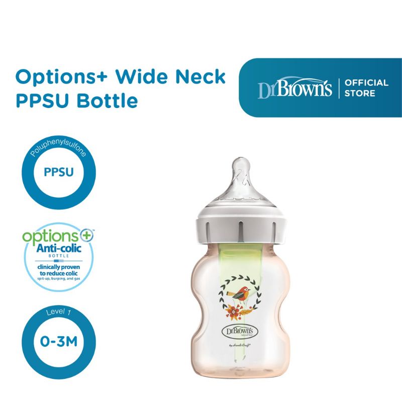 Dr Brown's Options+ Wide Neck PPSU Bottle 150ml &amp; 270ml