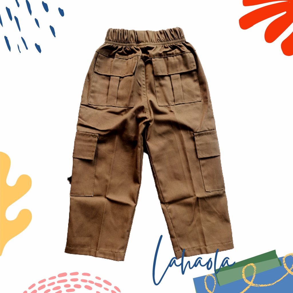 celana panjang chino cargo pant 1-13 tahun unisex