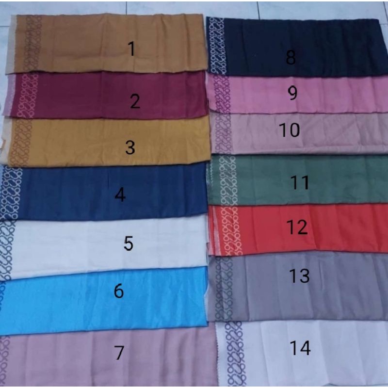 Segi Empat Motif jorney / hijab deenay motif Jp / voal motif