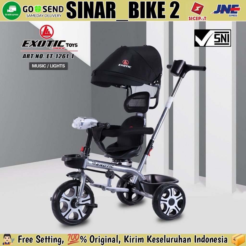 Sepeda Roda Tiga Anak Tricycle Exotic ET-1261-1