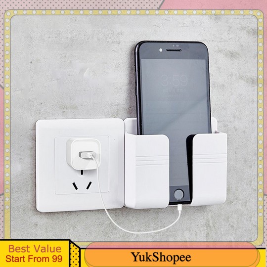 Holder Hp Tempel Dinding - Tempat Hp / Remote di Dinding Multifungsi Premium COD