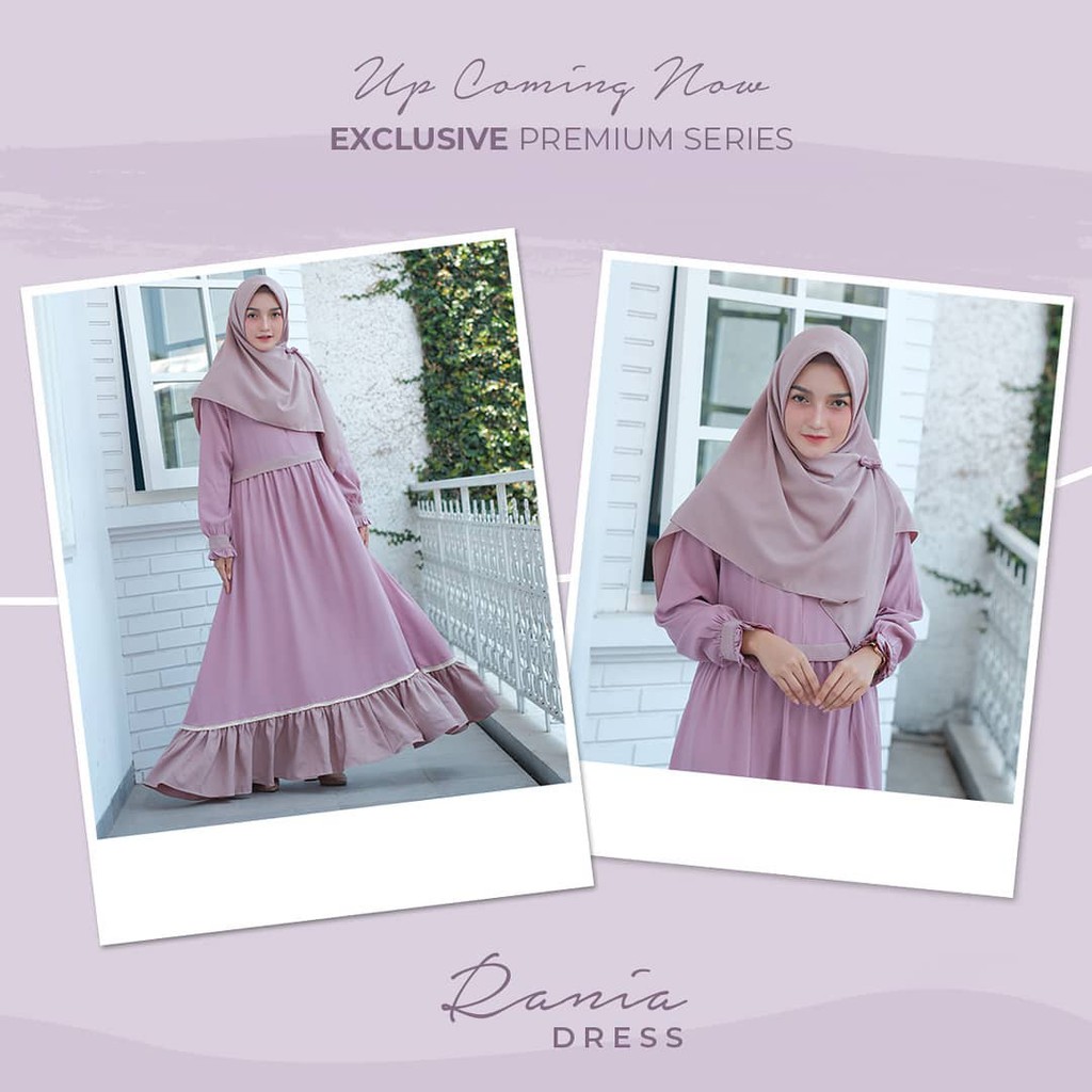 New promo dress rania/ gamis rania (rania set hijab)