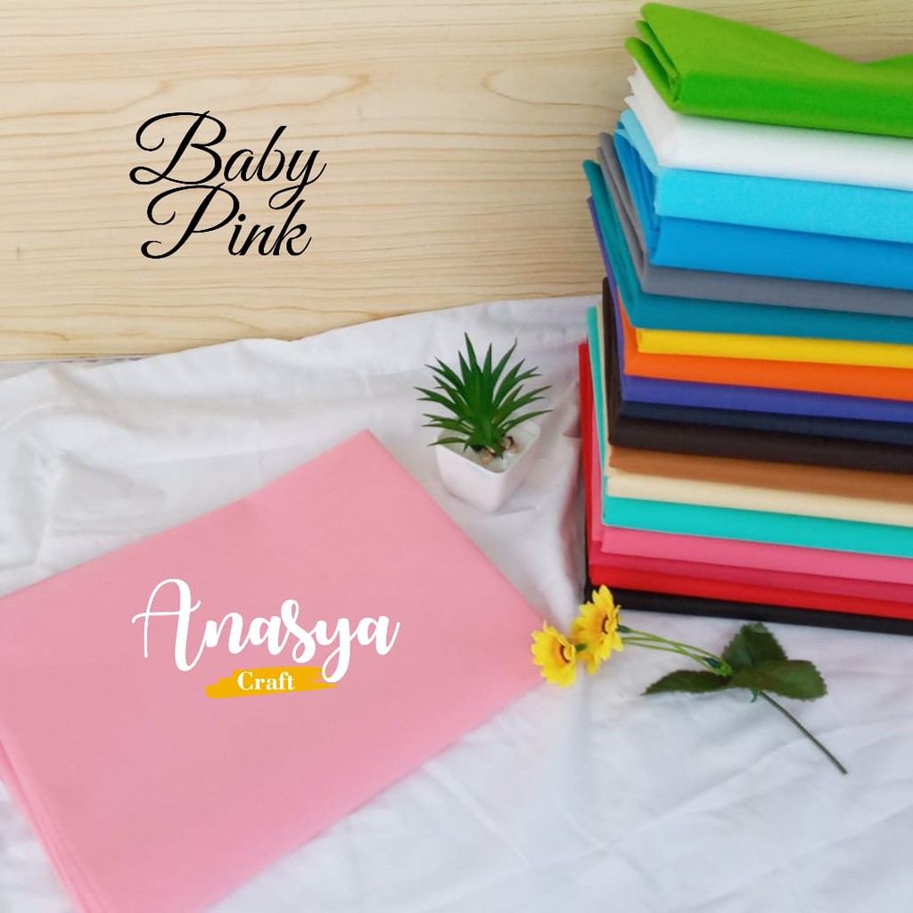 KAIN SPUNBOND BUKET MURAH PER 1 METER TEBAL-baby pink