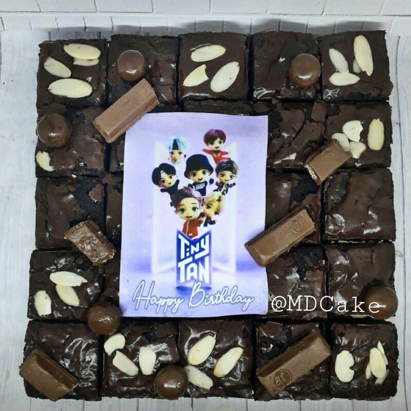 

Fudgy brownies sekat/brownies panggang