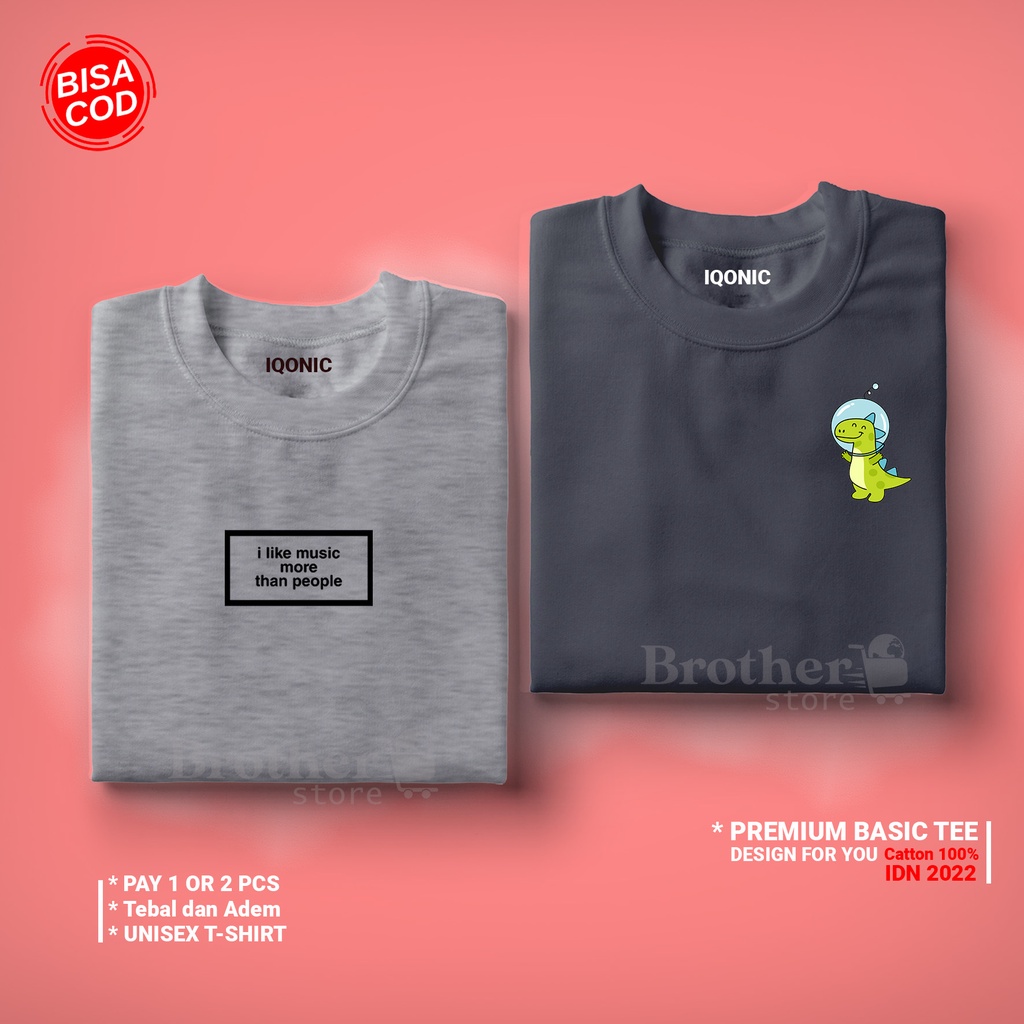 ( PROMO COD ) BROTHER STORE / Kaos Distro Pria / Kaos Distro100% Catoon Combed 30s / ArticelILCK