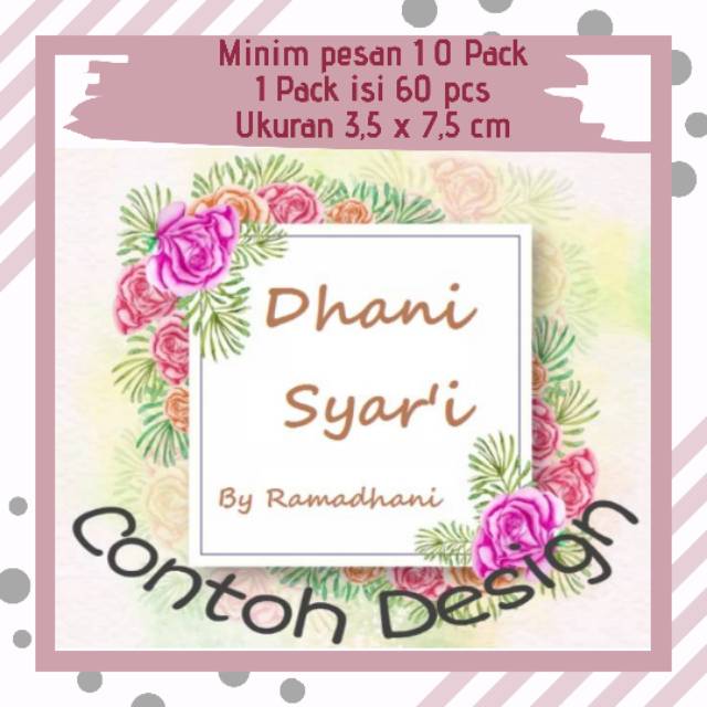 

CUSTOM HANGTAG BAJU ISI 60 PCS | LABEL BAJU | LABEL HARGA | HANGTAG UNIK | HANG TAG