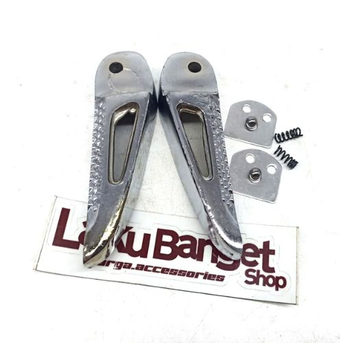 FOOTSTEP Pijakan kaki CHROME Vario PNP HONDA SCOOPY VARIO BEAT STEP CHROME 1SET CROME UNIVERSAL