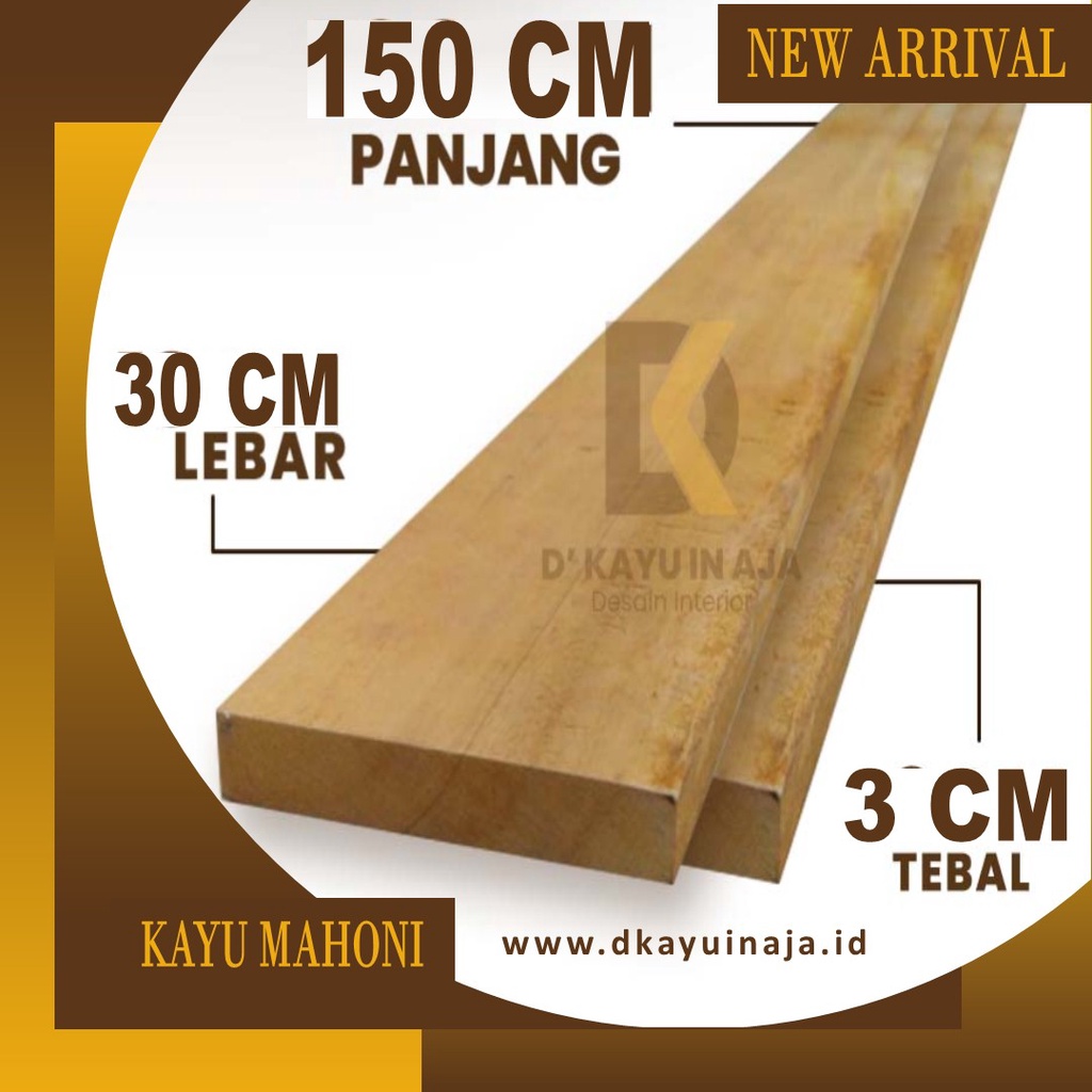 Jual Papan Kayu Mahoni Ukuran Tebal 3cm Lebar 30cm Panjang 150cm