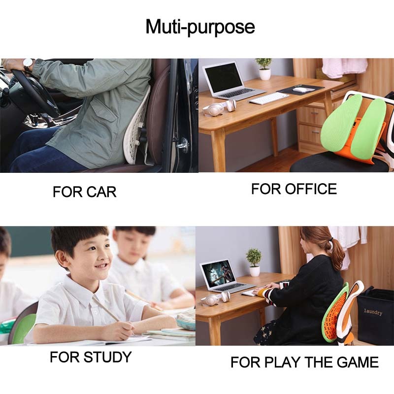 Sandaran mobil / matras sandaran mobil / alat sandara kursi Terapi Pinggang LOCEN Sandaran Kursi Ergonomic Adjustable Lumbar Back Support - TY3120 / Car Seat Lumbar Support Universal Ventilate Seat Waist Cushion For Office Home Car Interior Accessories