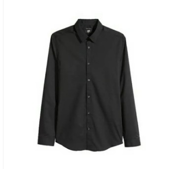 Kemeja Kerja H &M Polos Wanita Lengan Panjang/Kemeja Kantor Polos Putih dan Hitam Premium astonia.id