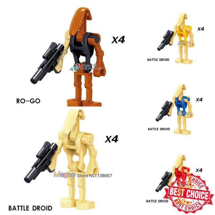 Terbaru Star Wars battle droid snow Trooper Starwars Minifigure storm trooper