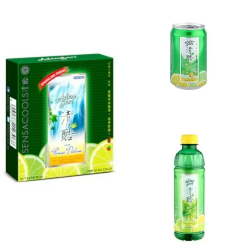 

ADEM SARI 5 SACHET;ADEM SARI BOTOL 350ML;KALENG 320 ML