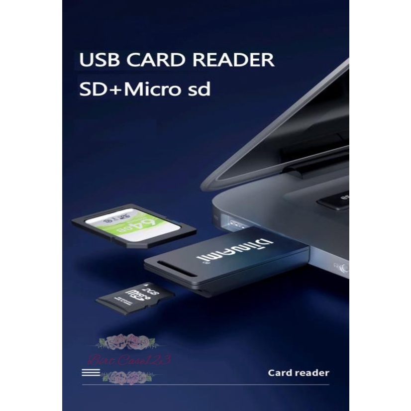 Card reader DIINAMI sd card &amp; Micro sd card high speed fast translit data usb 2.0 all in one for smartphone &amp; tablets BC6080