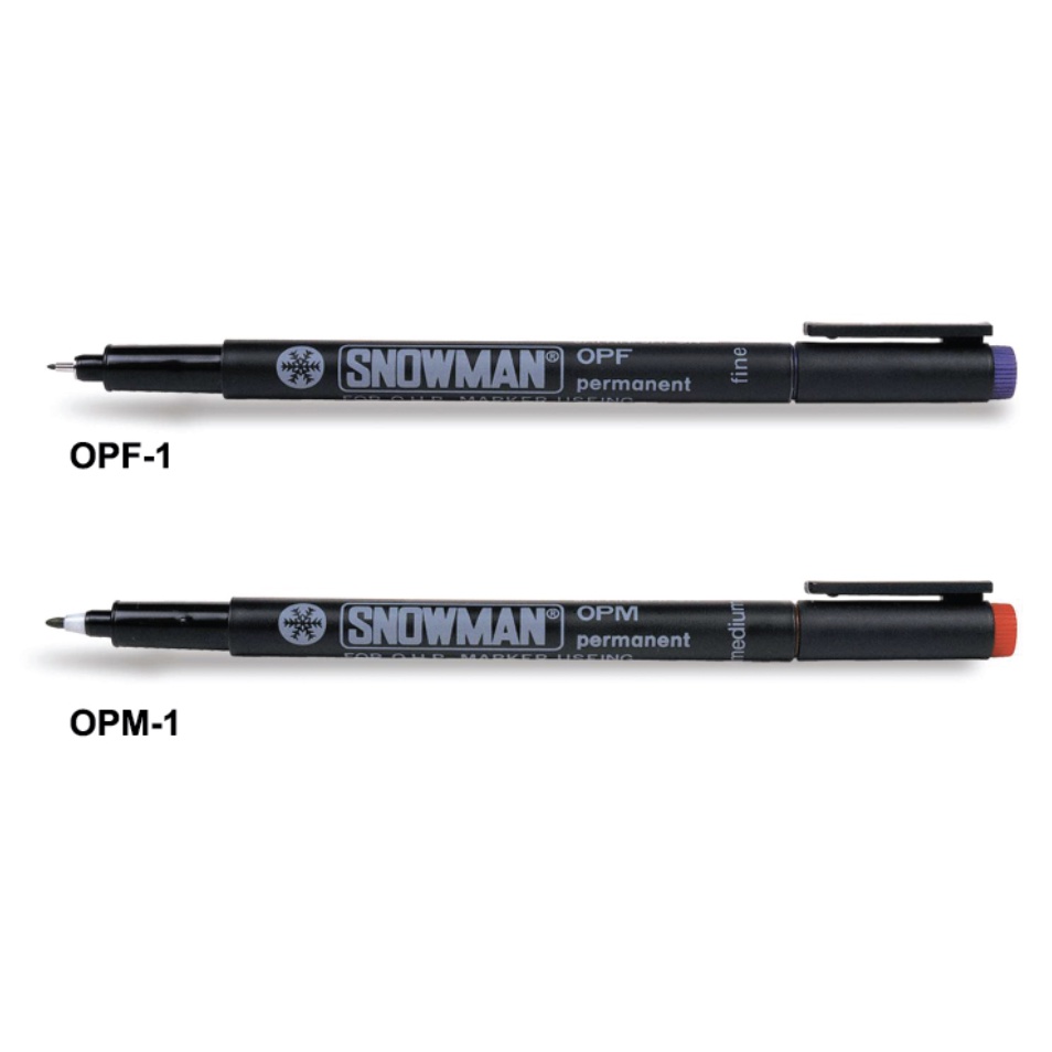 SPIDOL OHP PERMANEN SNOWMAN WATERPROOF FINE PERMANENT OPF OPM PERMANENT MARKER GROSIR MURAH LUSIN EC