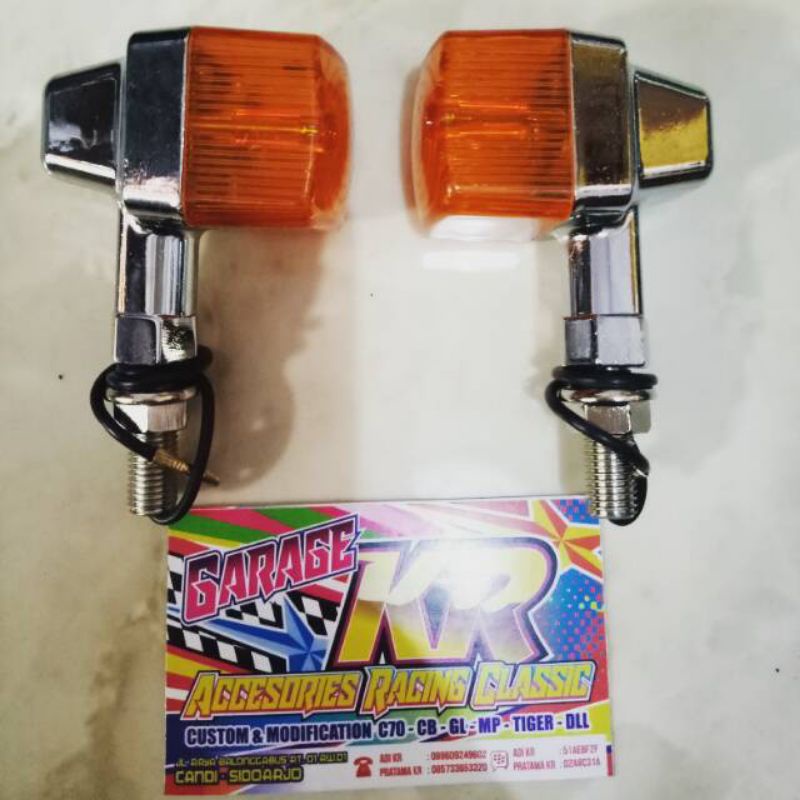 Lampu sein CB Variasi Model Kotak mini