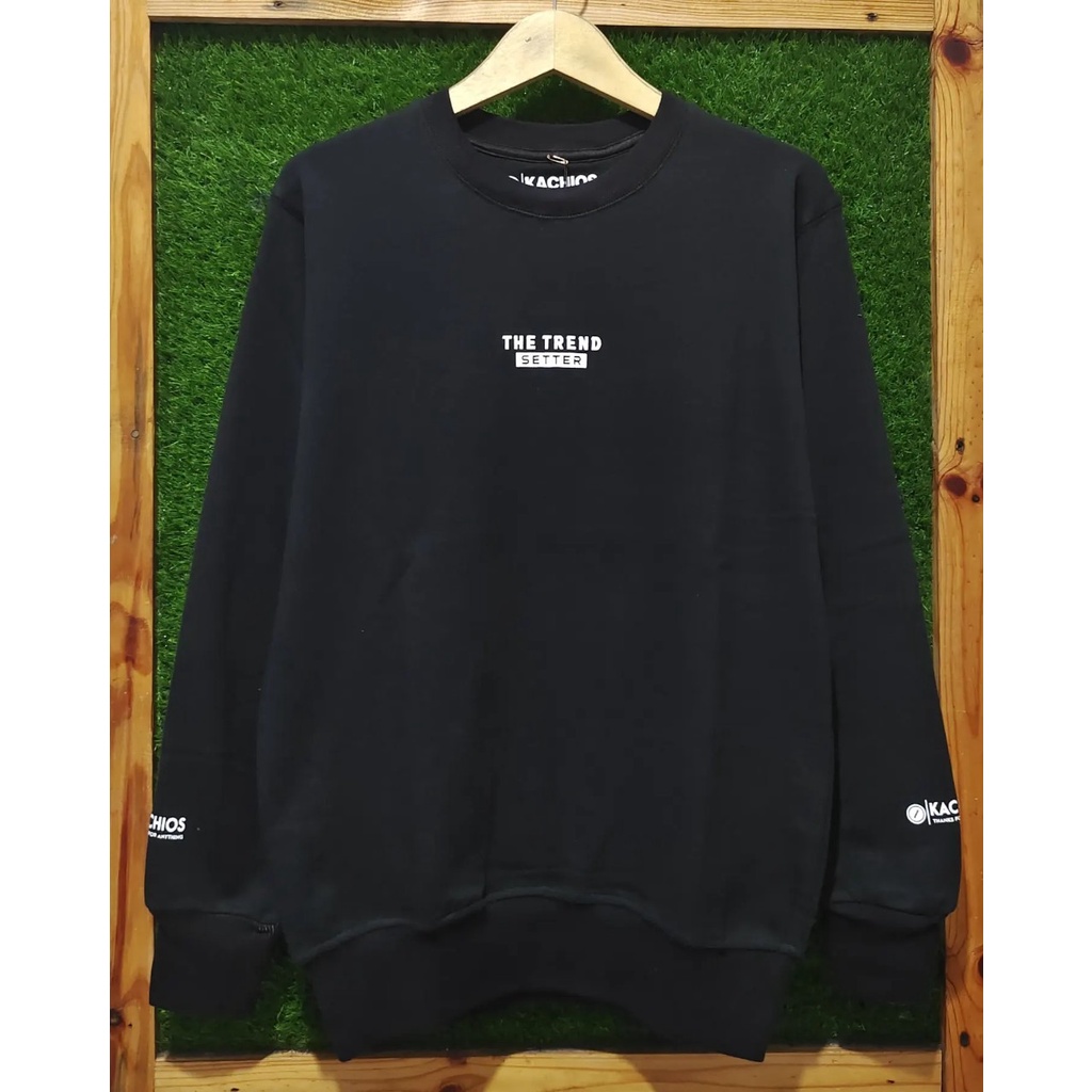 Sweater Pria Oversize Crewneck Distro Cewek Cowok Lokal Suiter Sablon Print Kasual Street Style Krunek Oblong Lengan Panjang