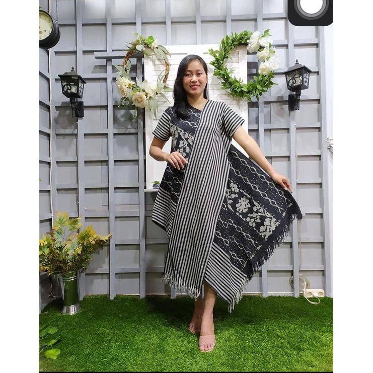 Dress Tenun Ikat Troso Salindri tenun troso jepara  dress Ethnik etnik