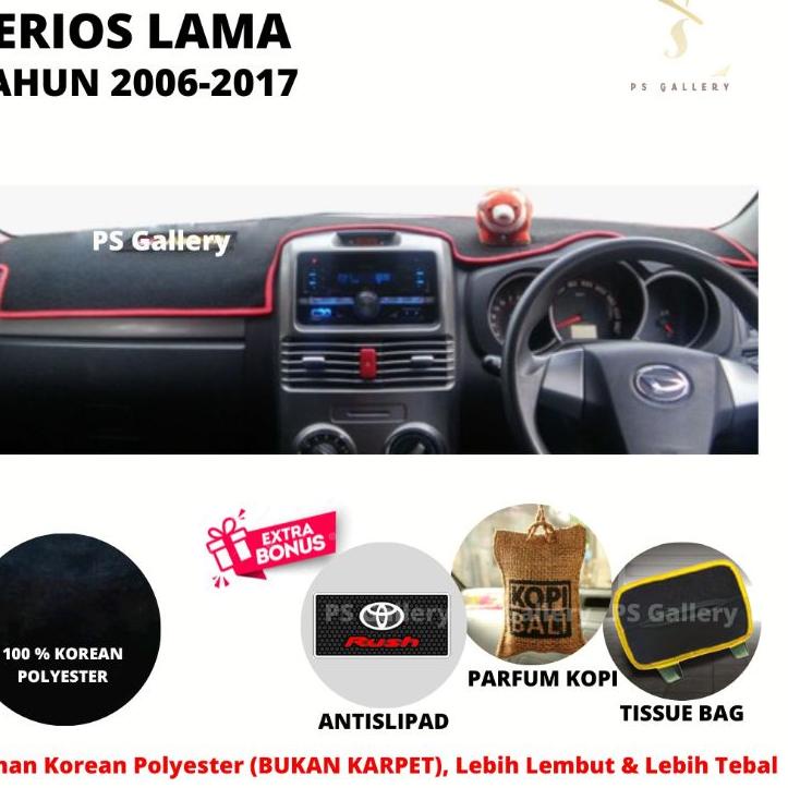 ((TERLARIS)) Aksesoris Premium Alas Cover Dashboard Mobil Rush / Terios Lama